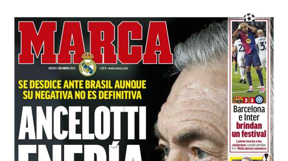 La portada de Marca abre con lo último sobre el futuro de Ancelotti