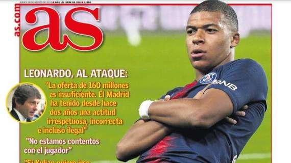 PORTADA | AS: "El PSG quiere 220 millones"