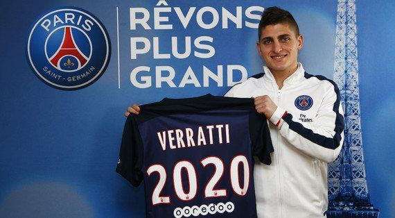 Verratti: "Estoy muy contento por extender mi contrato con el PSG"