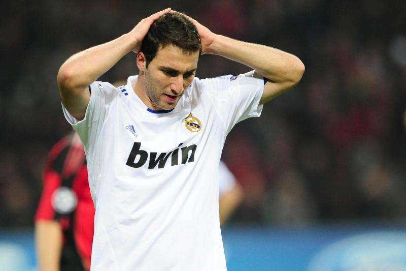 Los fallos más clamorosos del exmadridista Higuaín