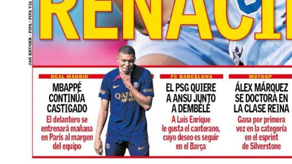 PORTADA | AS: "Mbappé continúa castigado"