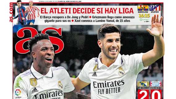 PORTADA | AS: "El Madrid no se rinde"