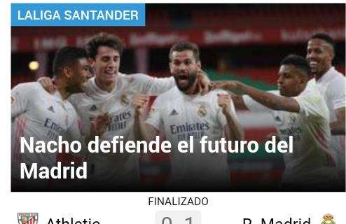 Marca: "Nacho defiende el futuro del Madrid" 