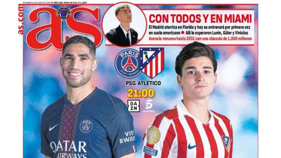 AS, con el Paris Saint-Germain - Atlético de Madrid