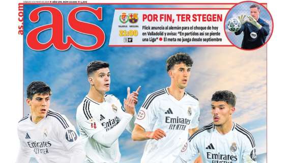 "La hora de la Fábrica" del Real Madrid destaca AS en su portada