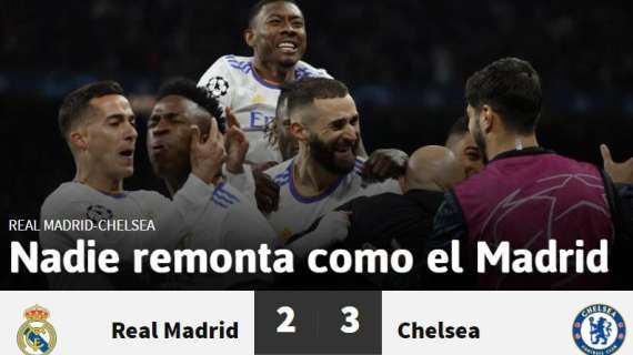 As: "Nadie remonta como el Madrid"