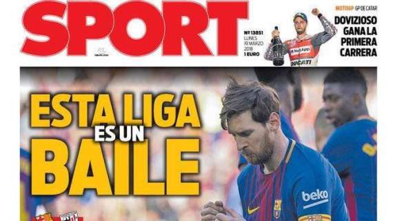 PORTADA - Sport: "El Girona da la cara en el Bernabéu"