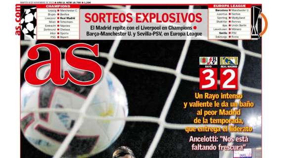 PORTADA | As: "El Madrid pierde la cabeza"