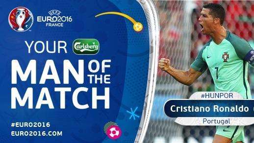 Cristiano, MVP del choque frente a Hungría