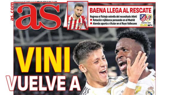 "Vini vuelve a bailar" comenta AS en su portada