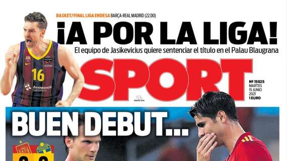 PORTADA | Sport: "Buen debut... sin premio"