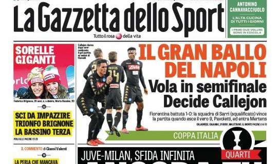 Italia se rinde a los azzurri, La Gazzetta dello Sport: "El gran baile del Napoli"