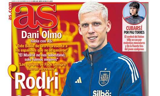 AS destaca en portada una entrevista con Dani Olmo