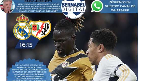 La previa del Real Madrid - Rayo Vallecano, protagonista de la portada BD