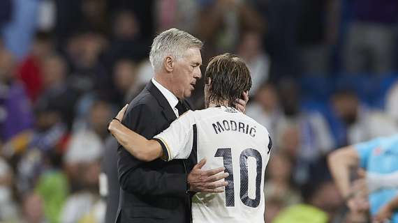 Carlo Ancelotti y Modric