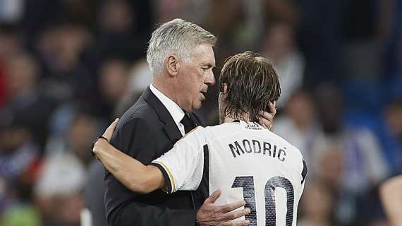 Ancelotti y Modric,Real Madrid
