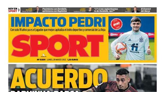 PORTADA | Sport: "Acuerdo Raphinha - Barça"