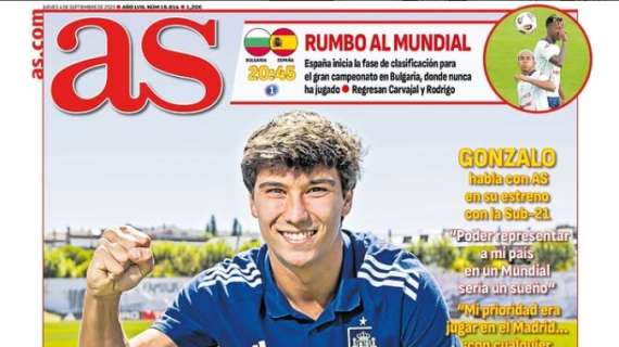 AS abre en su portada con Gonzalo: "Xabi siempre me mostró confianza"