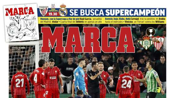 PORTADA | Marca: "Un idiota se carga el derbi. Se busca supercampeón"