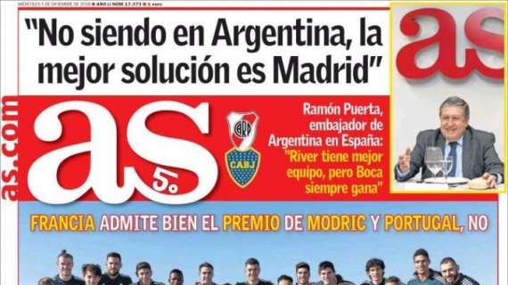 PORTADA - AS: "Un Balón de Oro que hace equipo"