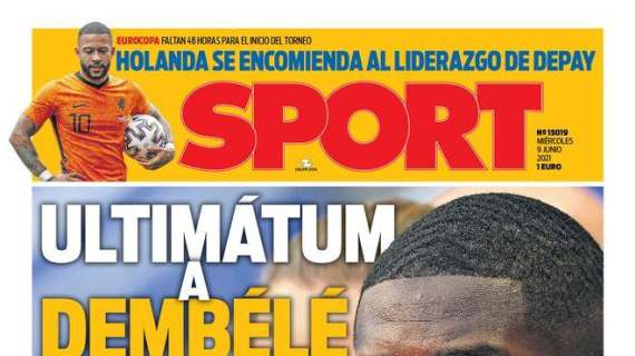 PORTADA | Sport: "Ultimátum del Barça a Dembélé"