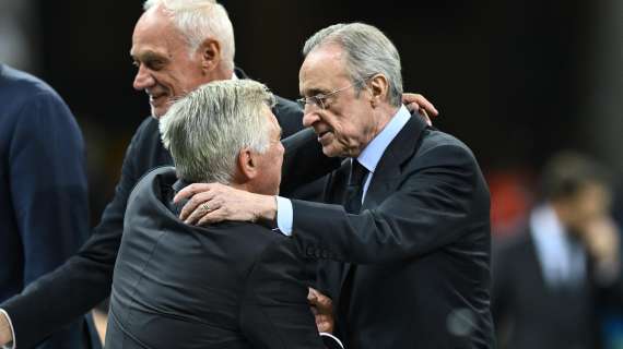 Ancelotti y Florentino P&eacute;rez