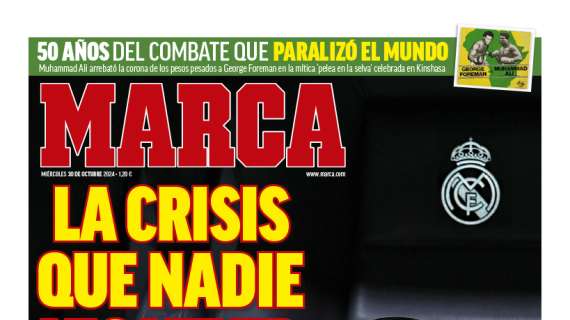 Marca destaca en portada "la crisis que nadie vio venir" en el Real Madrid