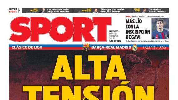 PORTADA | Sport: "Alta tensión"