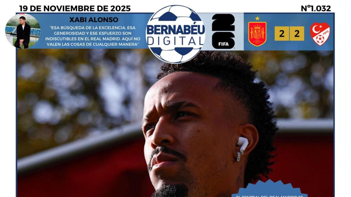 La posible lesión de Eder Militao, en la portada BD