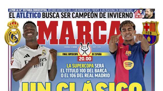 "Un clásico sin fin", titula Marca en su portada 