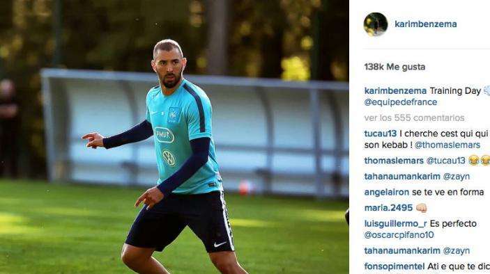 Benzema sigue su puesta a punto con Francia