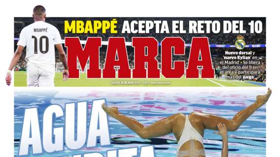 "Mbappé acepta el reto del 10" en la portada del Marca