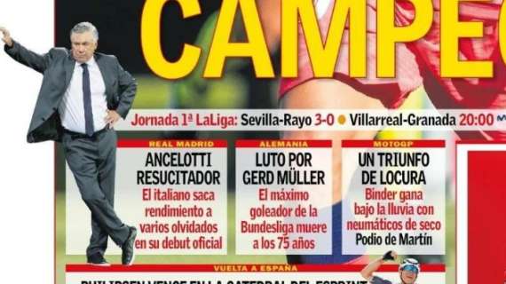 PORTADA | AS: "Ancelotti resucitador"