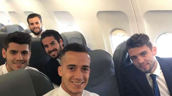 FOTO - Kovacic junto a la expedición española rumbo a Múnich