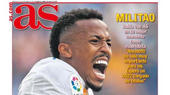 PORTADA | AS con Militao: "Estoy cumpliendo un sueño"