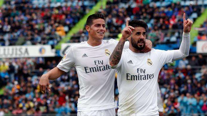 Isco y James, de nuevo suplentes