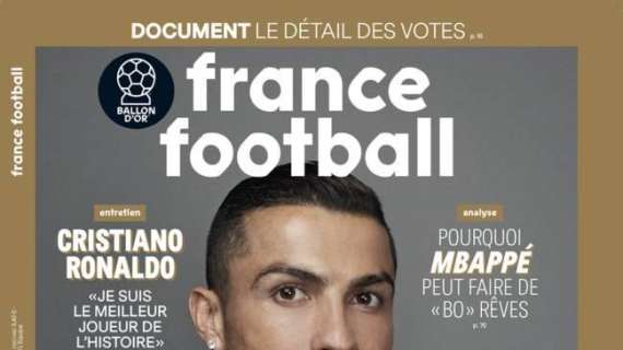 FOTO - La portada de France Football con el quinto Balón de Oro de Cristiano