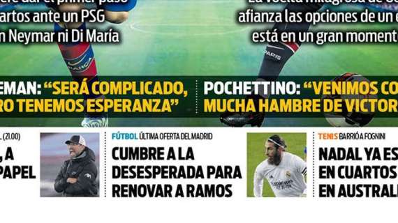 PORTADA - Sport: "Cumbre a la desesperada por renovar a Ramos"