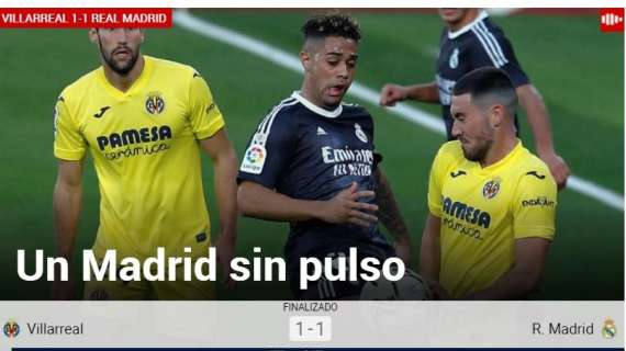 Marca: "Un Madrid sin pulso"
