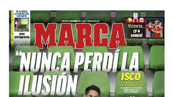 Isco, en la portada de Marca: "Nunca perdí la ilusión por volver"