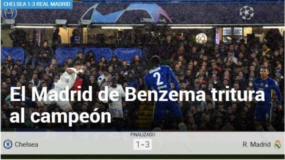 Marca: "El Madrid de Benzema tritura al campeón"