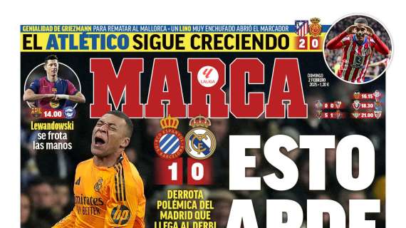 "Esto arde" titula Marca en su portada