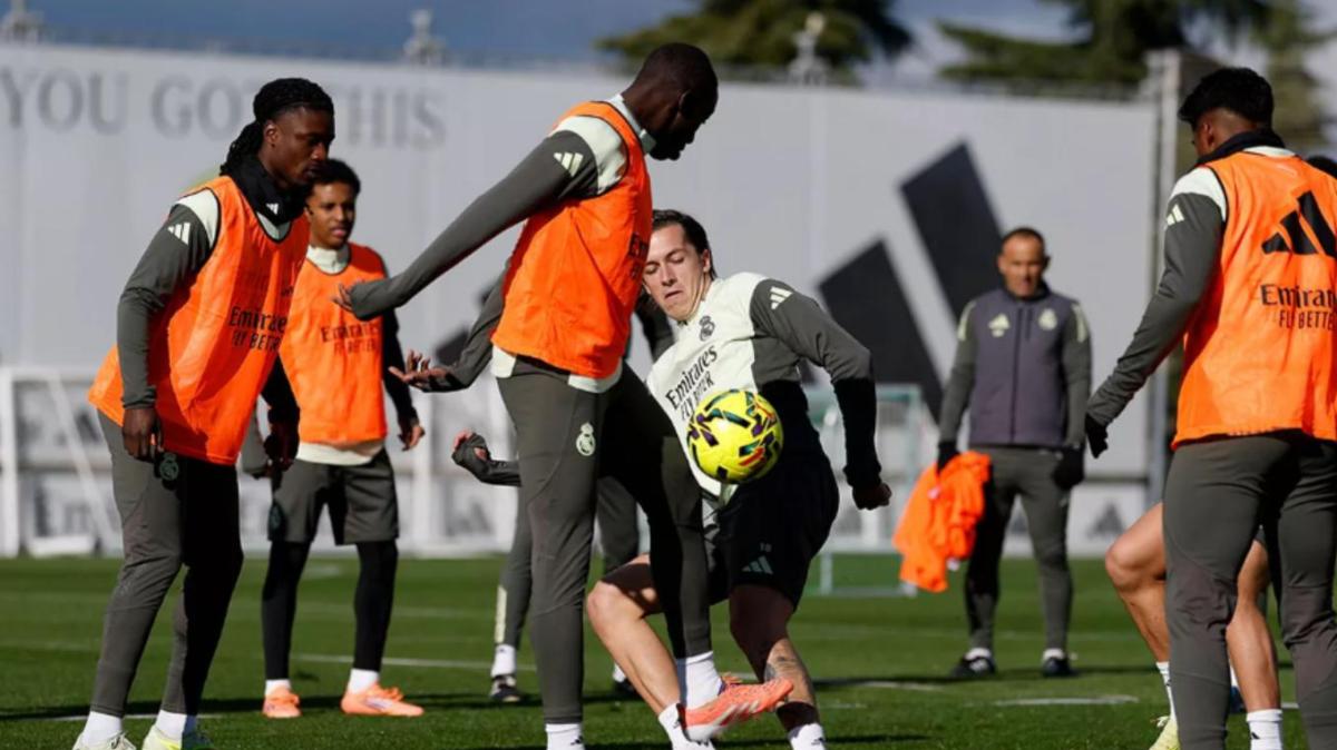 Entrenamiento en Valdebebas y turno del Real Madrid Castilla