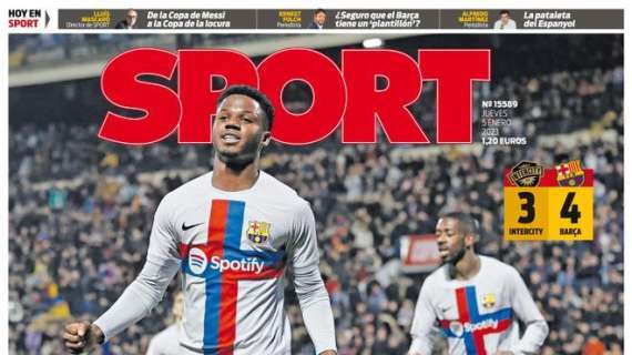 PORTADA | Sport, con el Barça: "¡De locos!"