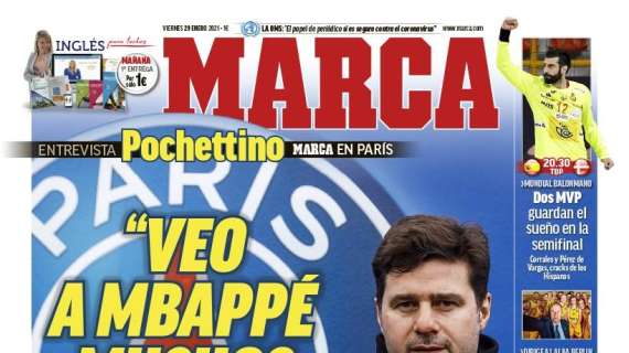 PORTADA - Marca, Pochettino: "Veo a Mbappé muchos años en el PSG"