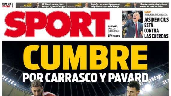 PORTADA | Sport: "El Real Madrid no puede fallar"