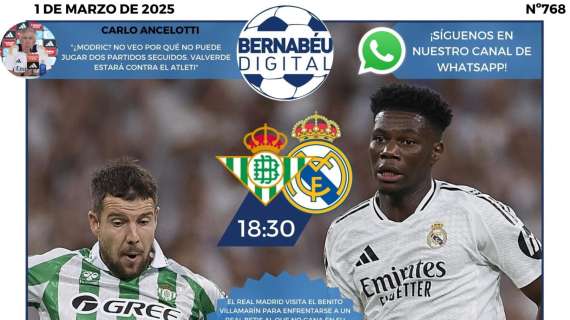 El Real Betis - Real Madrid, protagonista en la portada BD