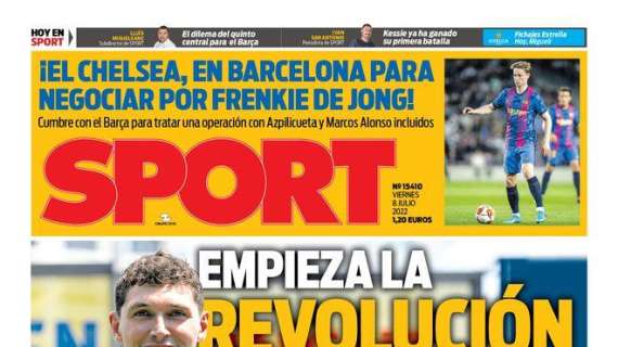 PORTADA | Sport: "Empieza la revolución defensiva"