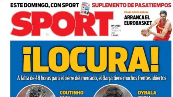 PORTADA - Sport: "Locura"