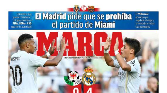 Marca abre con la victoria del Real Madrid: "Buenas sensaciones"